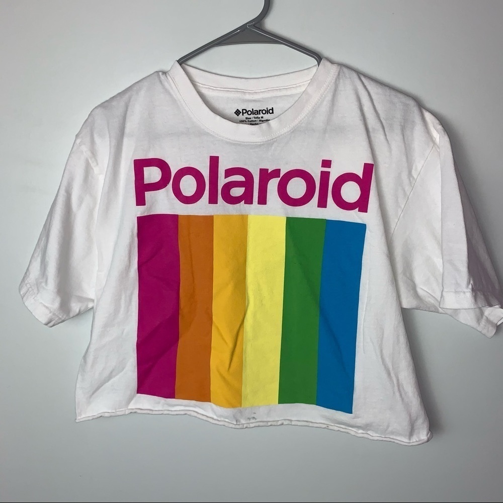 Polaroid Crop Tee Size Medium